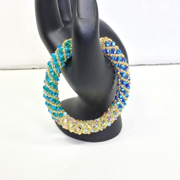 Multi Color Crystal Bracelet Beaded Bracelet - Picture 8 of 12